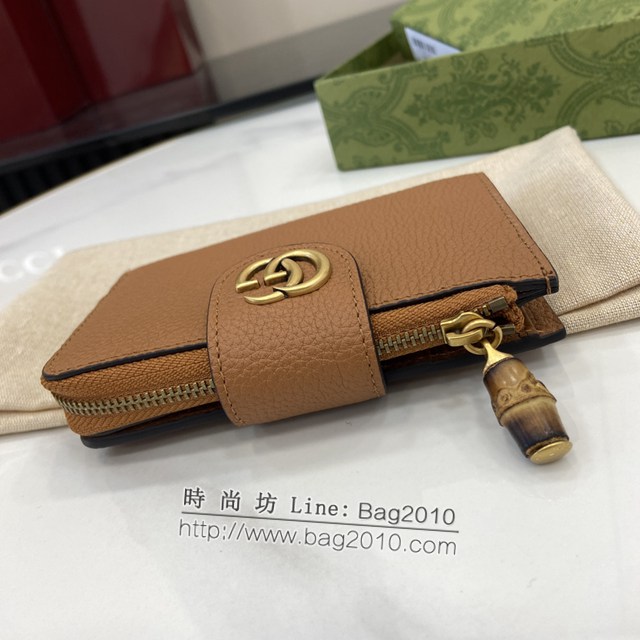 Gucci專櫃古馳最新款Marmont系列錢夾拉鏈中夾錢包 jh2097型號：739498